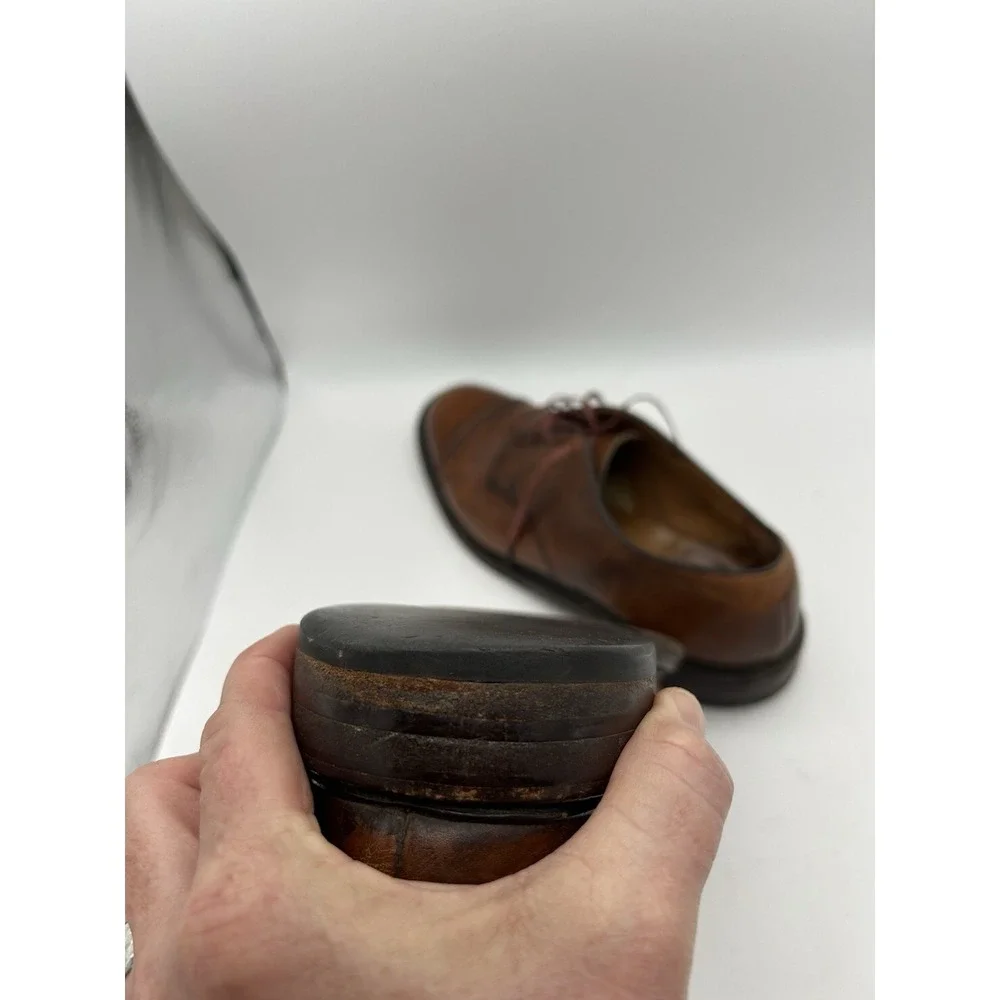 Lloyd And Haig Wing Custom Built Cap Toe Shoes 9 1/2 C/E Brown‎